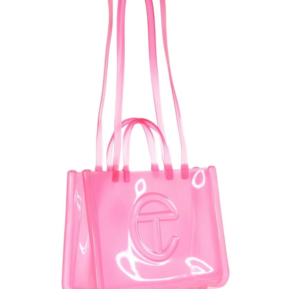 Large Telfar Pink Tote Bag with Modern Design